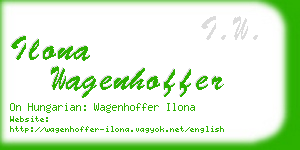 ilona wagenhoffer business card